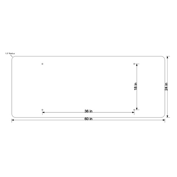 Diamond Grade Cubed Reflective DG3 080 60 In.X24 In. U AND LEFT TURNS >